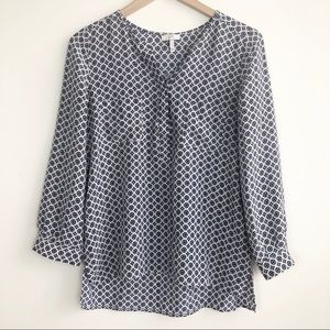 JOIE Nepal New Moon Printed Silk Blouse